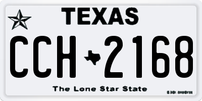 TX license plate CCH2168