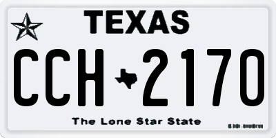 TX license plate CCH2170