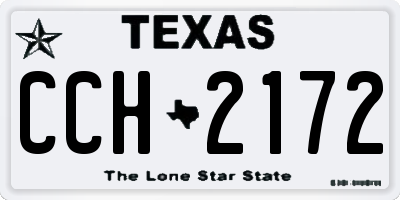 TX license plate CCH2172