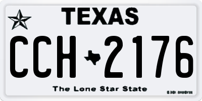 TX license plate CCH2176