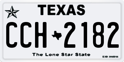 TX license plate CCH2182