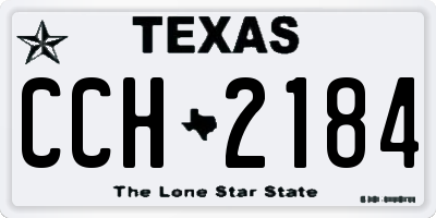 TX license plate CCH2184