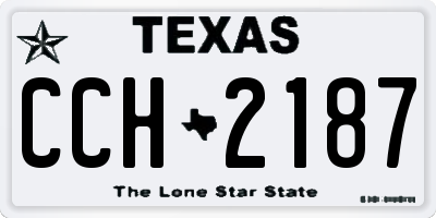 TX license plate CCH2187