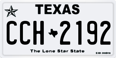 TX license plate CCH2192