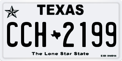 TX license plate CCH2199