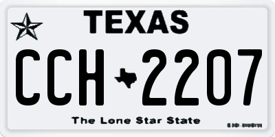 TX license plate CCH2207