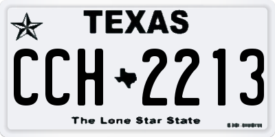 TX license plate CCH2213