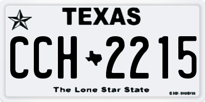 TX license plate CCH2215
