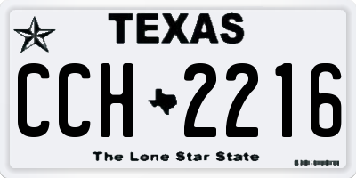TX license plate CCH2216
