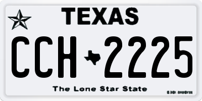 TX license plate CCH2225