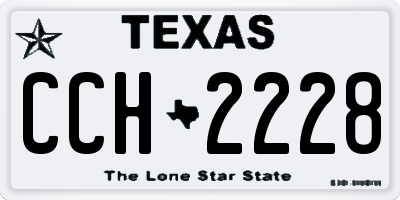 TX license plate CCH2228