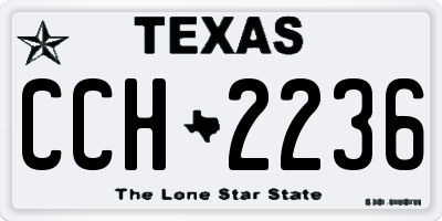 TX license plate CCH2236