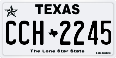 TX license plate CCH2245