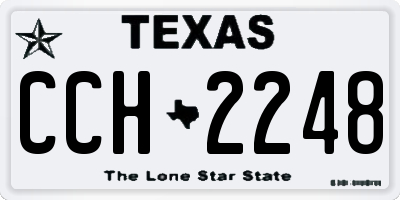 TX license plate CCH2248