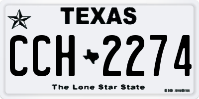TX license plate CCH2274