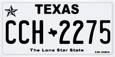 TX license plate CCH2275