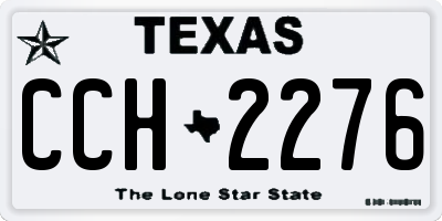 TX license plate CCH2276