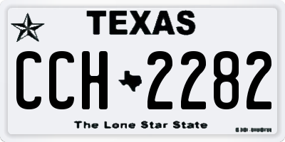 TX license plate CCH2282