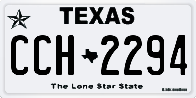 TX license plate CCH2294