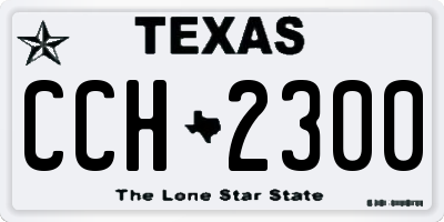 TX license plate CCH2300