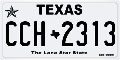 TX license plate CCH2313