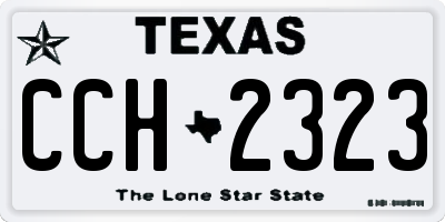 TX license plate CCH2323