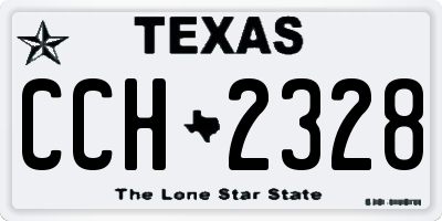 TX license plate CCH2328