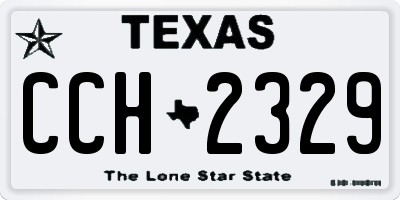 TX license plate CCH2329