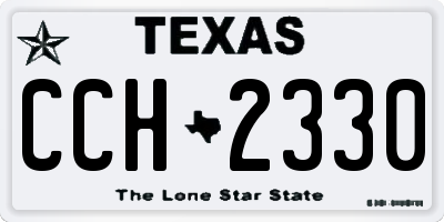 TX license plate CCH2330