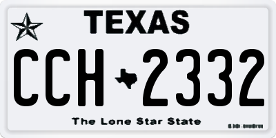 TX license plate CCH2332