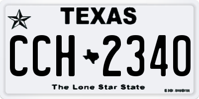 TX license plate CCH2340