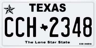 TX license plate CCH2348