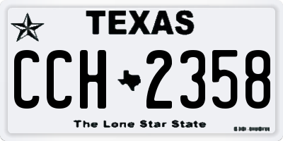 TX license plate CCH2358