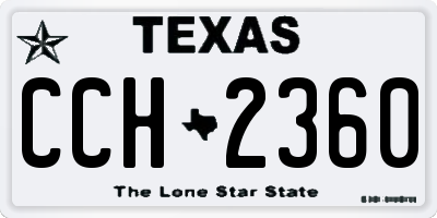 TX license plate CCH2360
