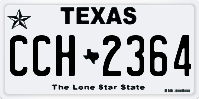 TX license plate CCH2364