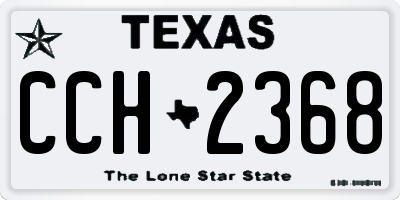 TX license plate CCH2368