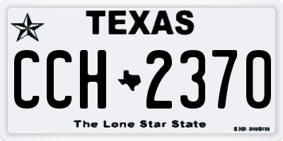 TX license plate CCH2370