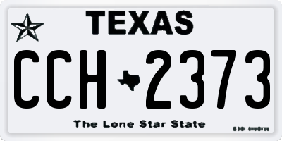TX license plate CCH2373