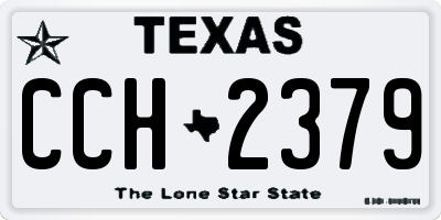 TX license plate CCH2379