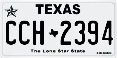 TX license plate CCH2394