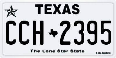 TX license plate CCH2395