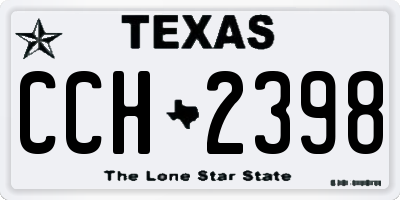 TX license plate CCH2398