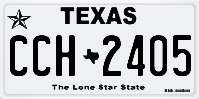 TX license plate CCH2405