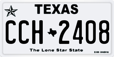 TX license plate CCH2408