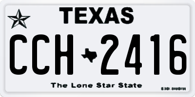 TX license plate CCH2416