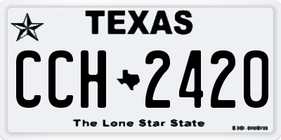 TX license plate CCH2420