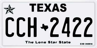 TX license plate CCH2422