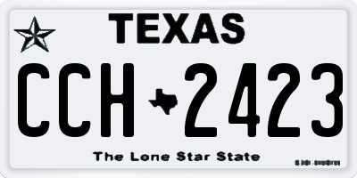 TX license plate CCH2423