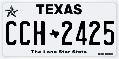 TX license plate CCH2425