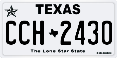 TX license plate CCH2430